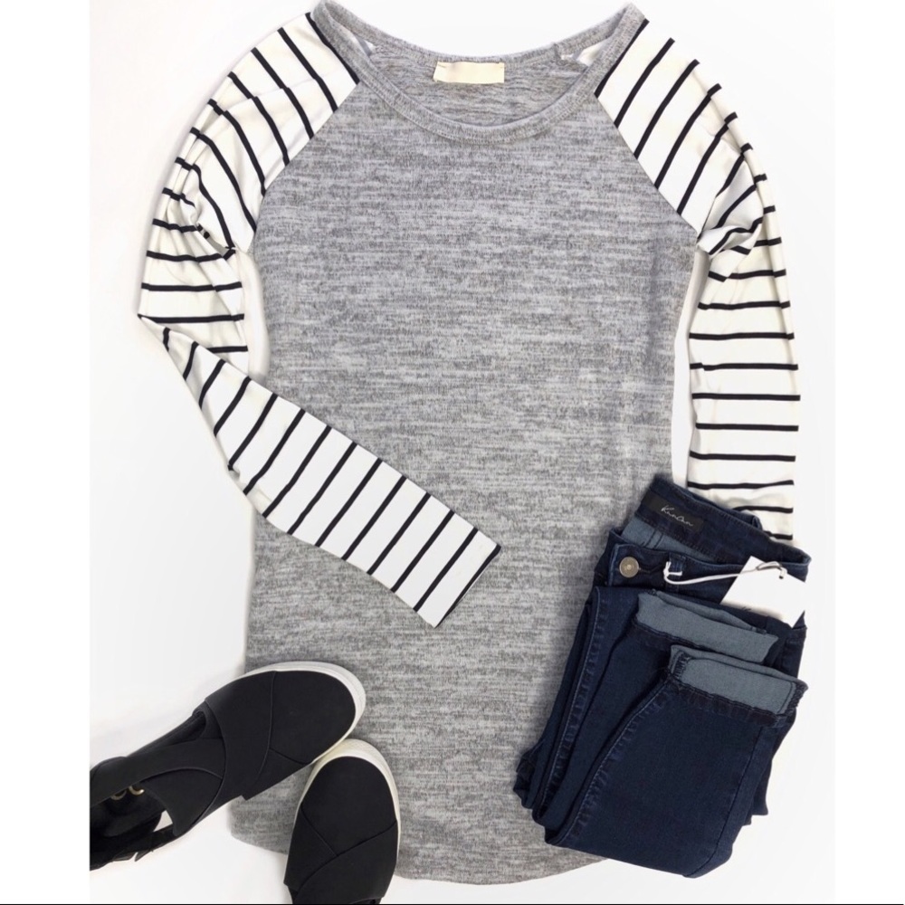 Women’s long sleeve striped top